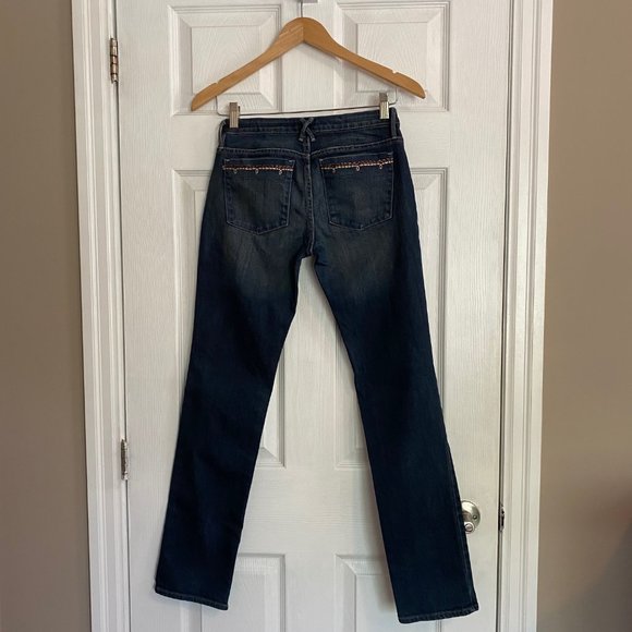 Gap Kids Brown Embroidery Dark Wash Skinny Jeans - Picture 2 of 6